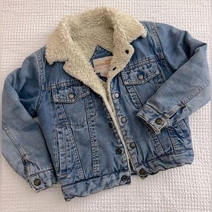 Vintage Kids Sherpa Jean Jacket